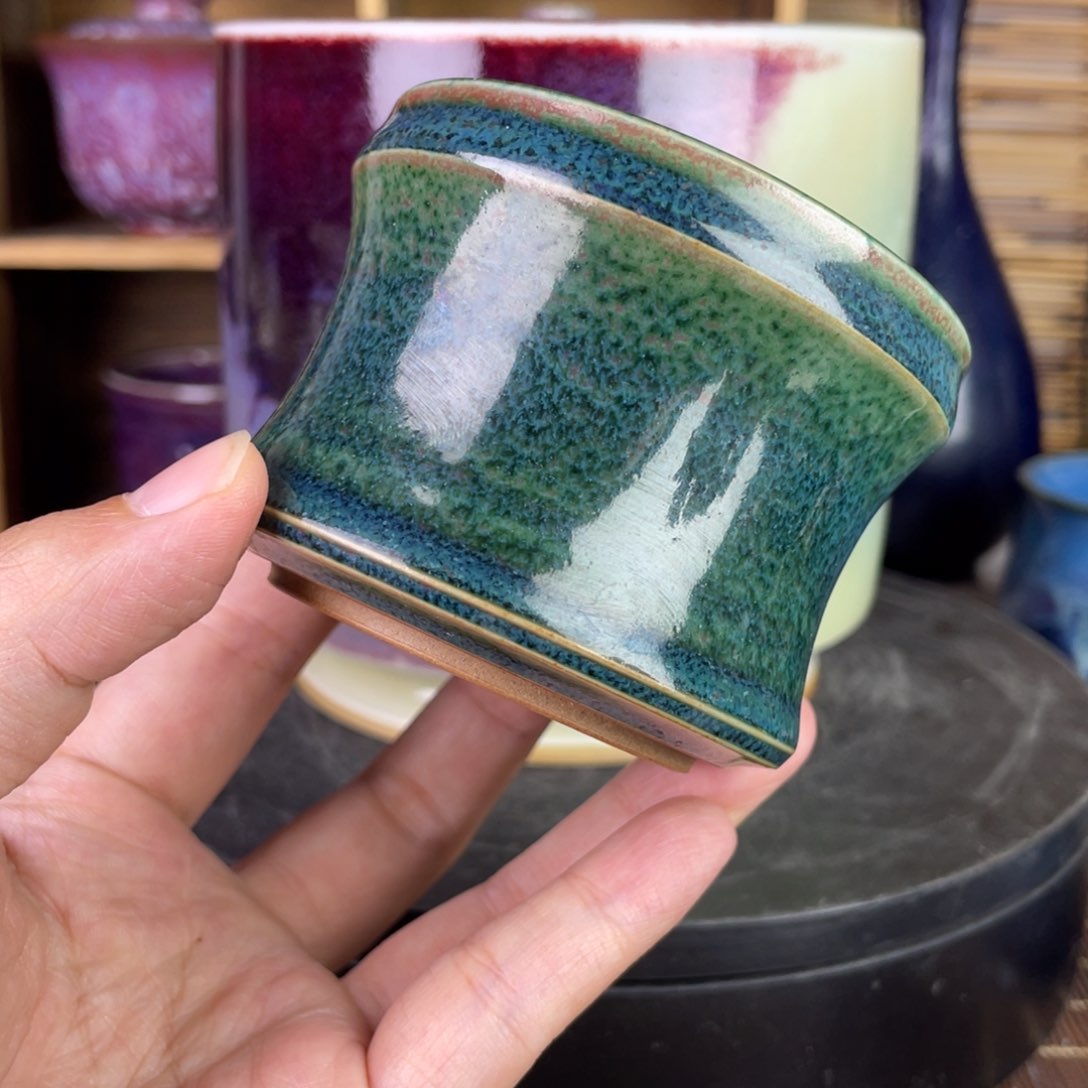 杯钧瓷默认不带礼盒