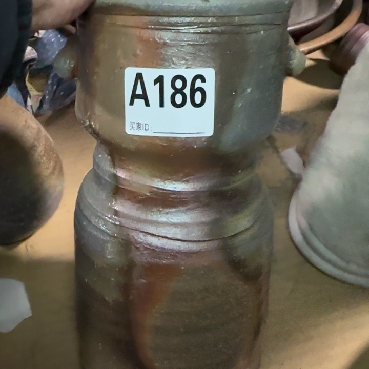 备前烧作品备前烧烧窑裂