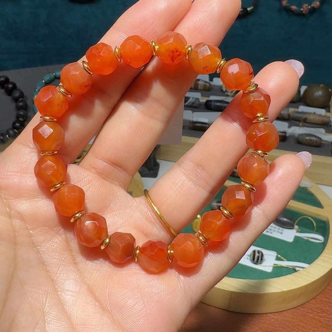 开***子玛瑙/玉髓未镶嵌手链