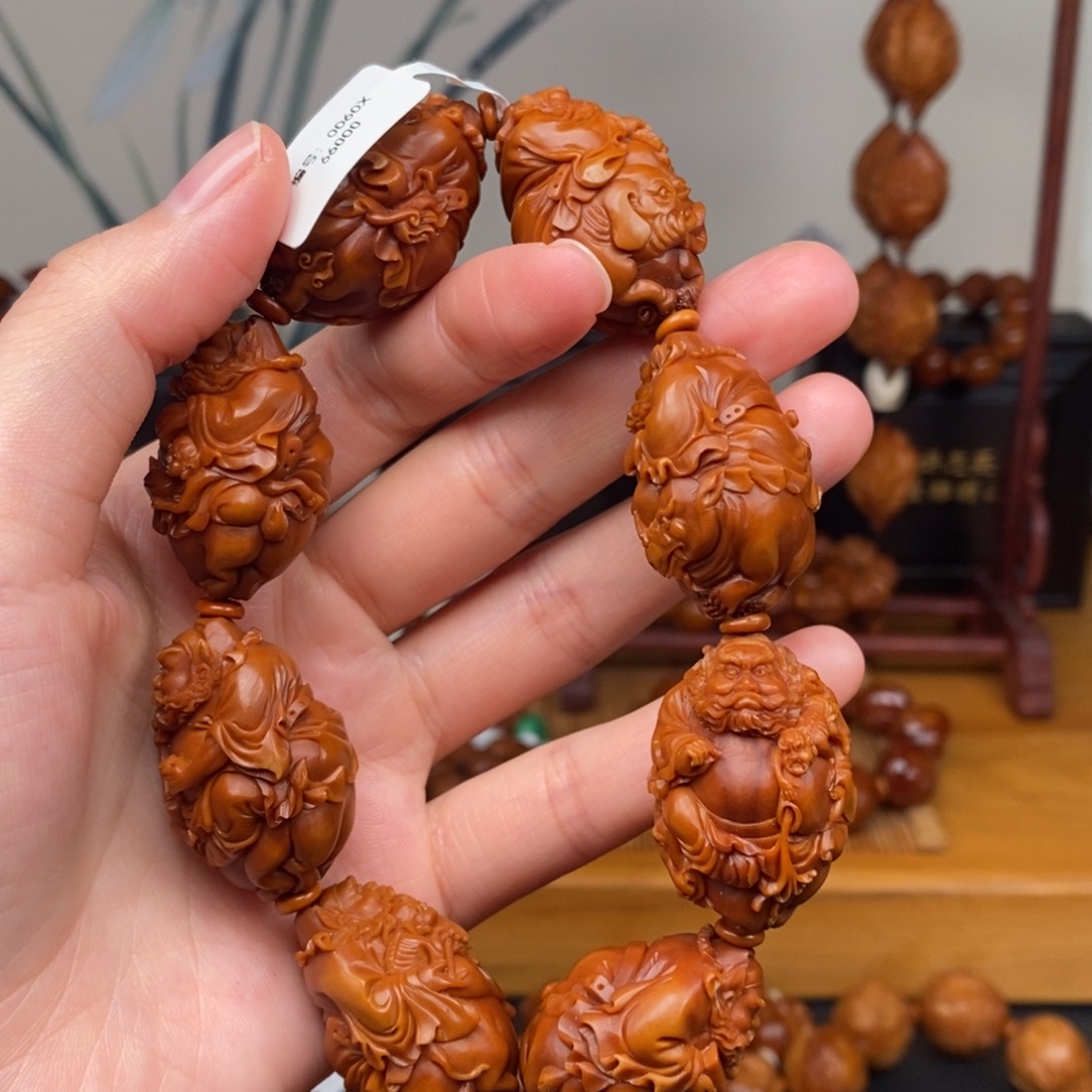 手串橄榄核许忠英老师骑兽钟馗2.4×3.4