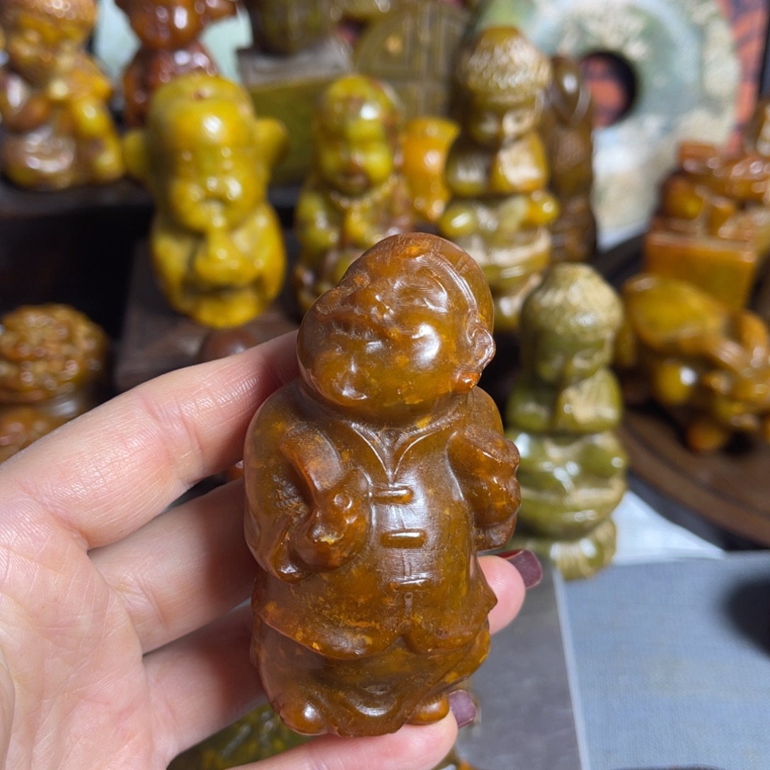 蛇纹石玉合金颈饰