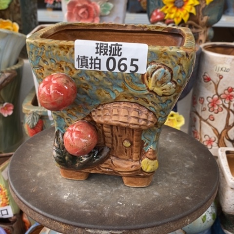 【闪购商品】红陶粗陶材质多肉花盆065
