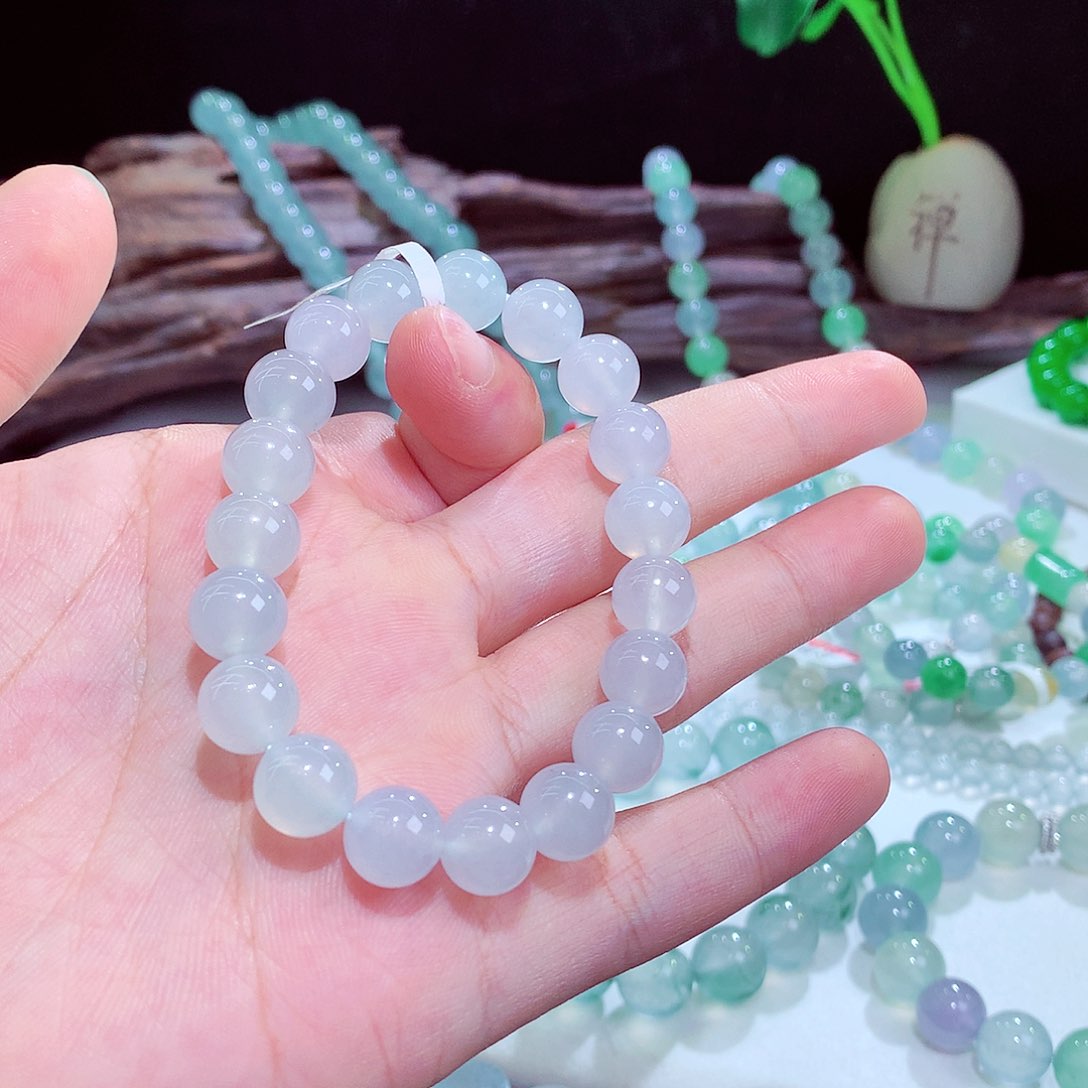 未镶嵌手链翡翠卡10mm