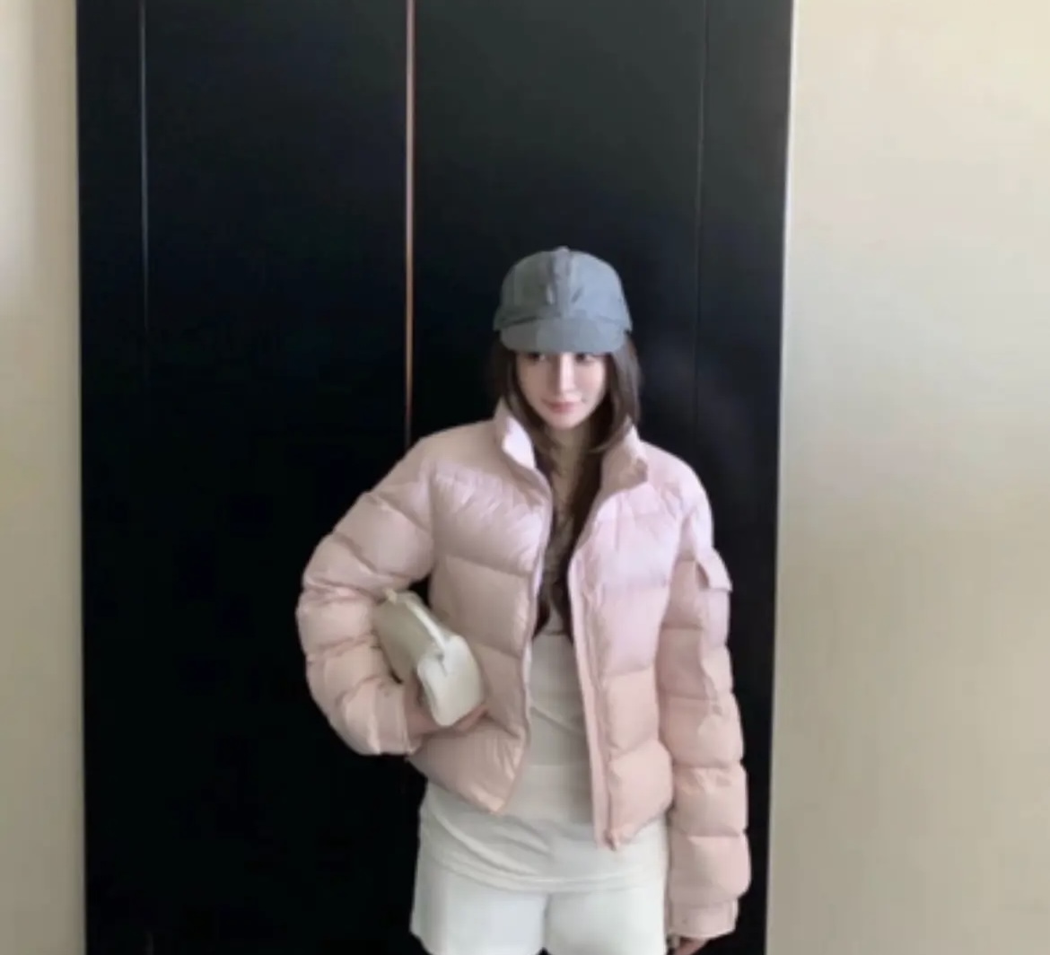 2025全面上新~蒙家肯豆立领短款90%羽绒服保暖冬季立领宽松型女