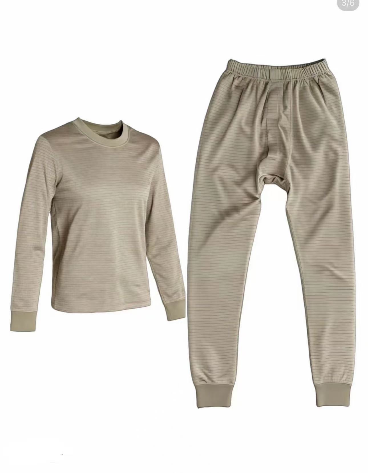 SY抗静电轻质保暖内衣裤 加厚格子绒