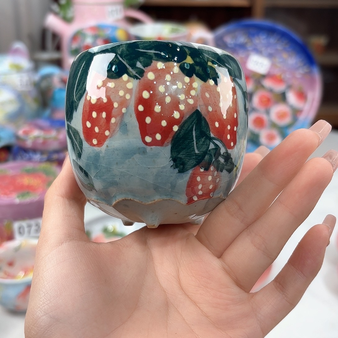 景德镇手绘高温釉下彩陶瓷茶具