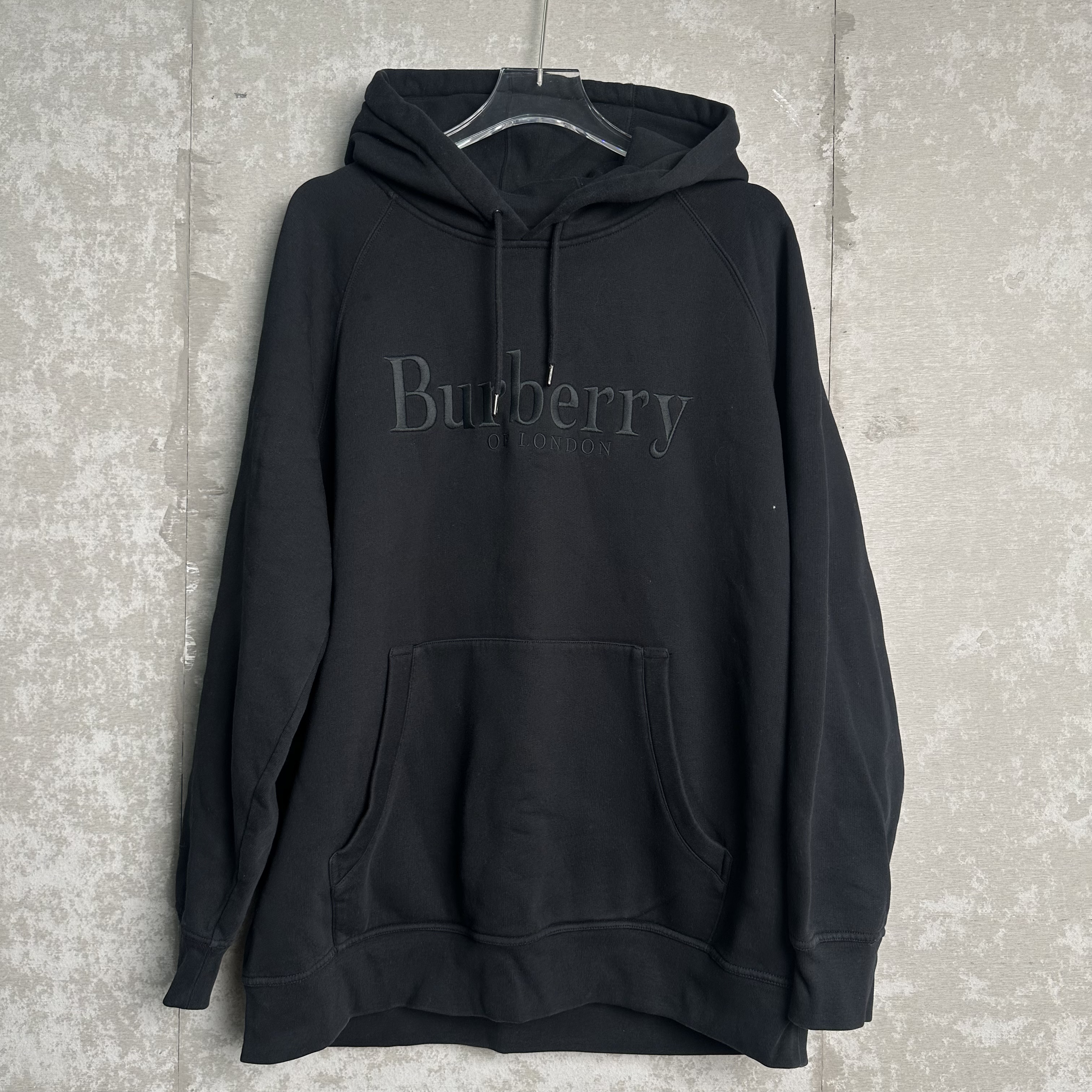 未使用 BURBERRY/博柏利 XL *1/胸前刺绣logo卫衣帽衫/18217