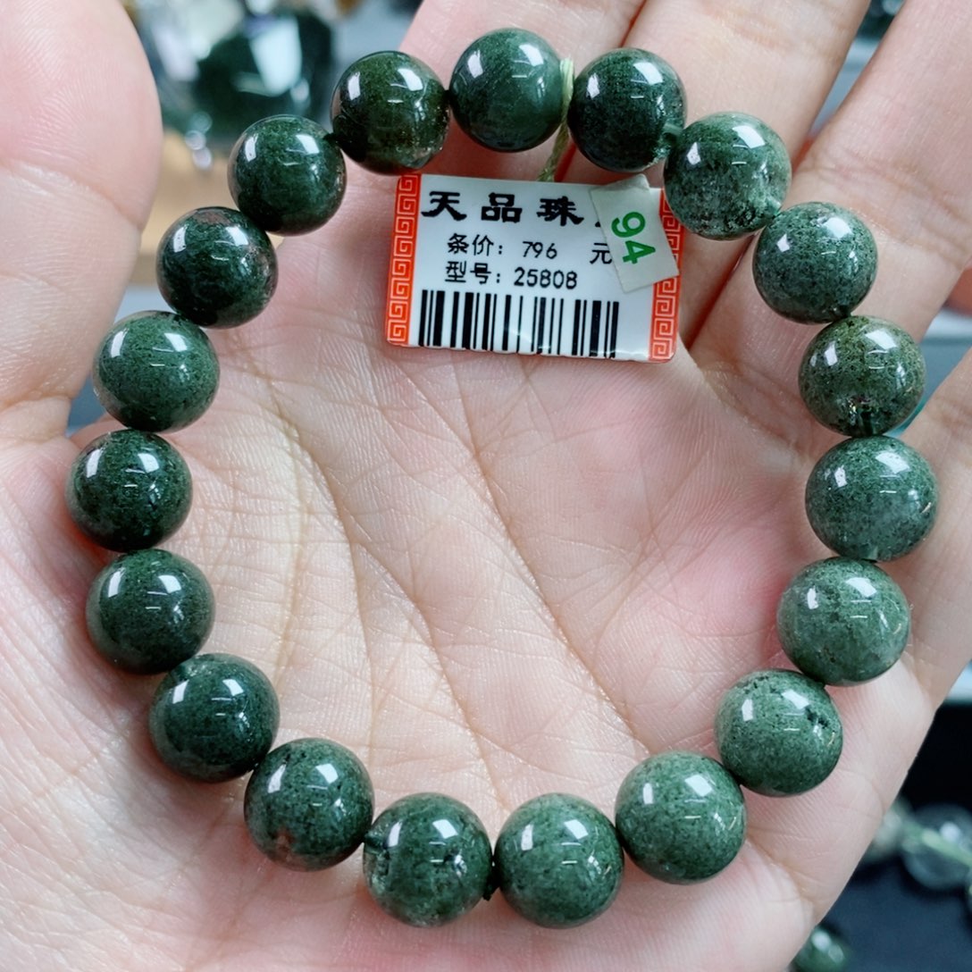 水晶手链未镶嵌绿幽灵25808