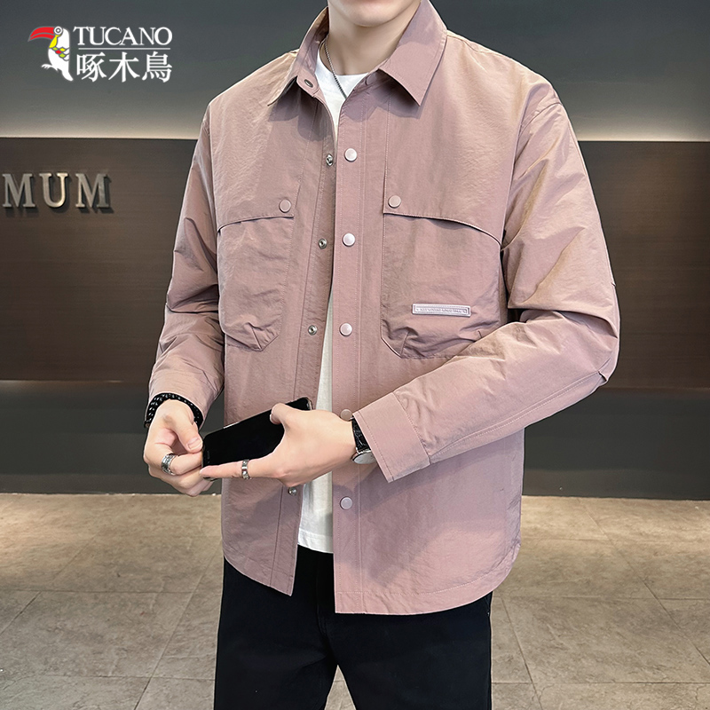 TUCANO/啄木鳥时尚潮流帅气翻领夹克男春秋百搭上衣工装外套2715