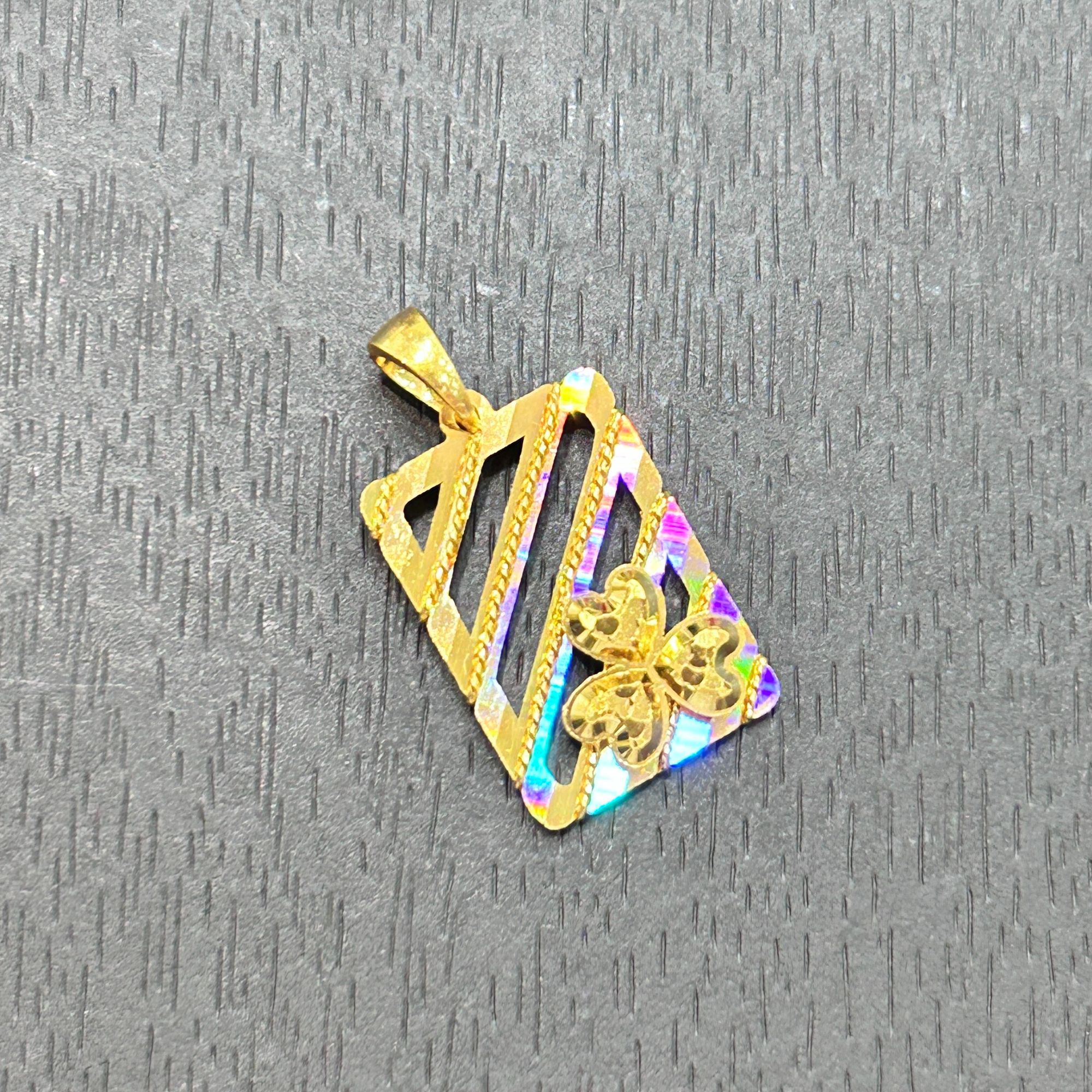 【木子专享】足金999投资金攒黄金四叶草方牌ZBHJD1599克重多退少补