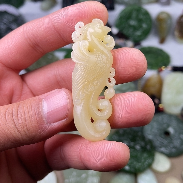 和田玉吊坠(不含链)未镶嵌