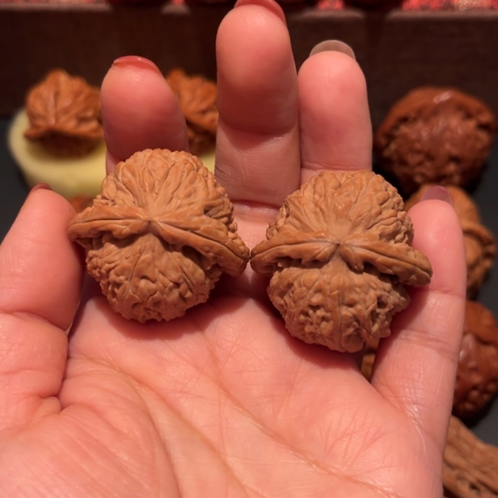 吊坠文玩核桃白狮子