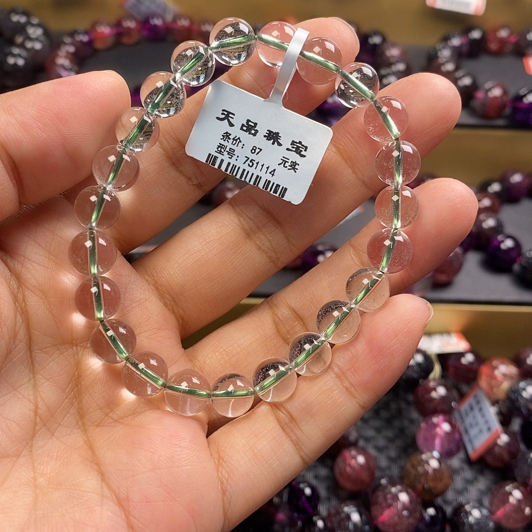 未镶嵌手链水晶绿幽灵手链751114