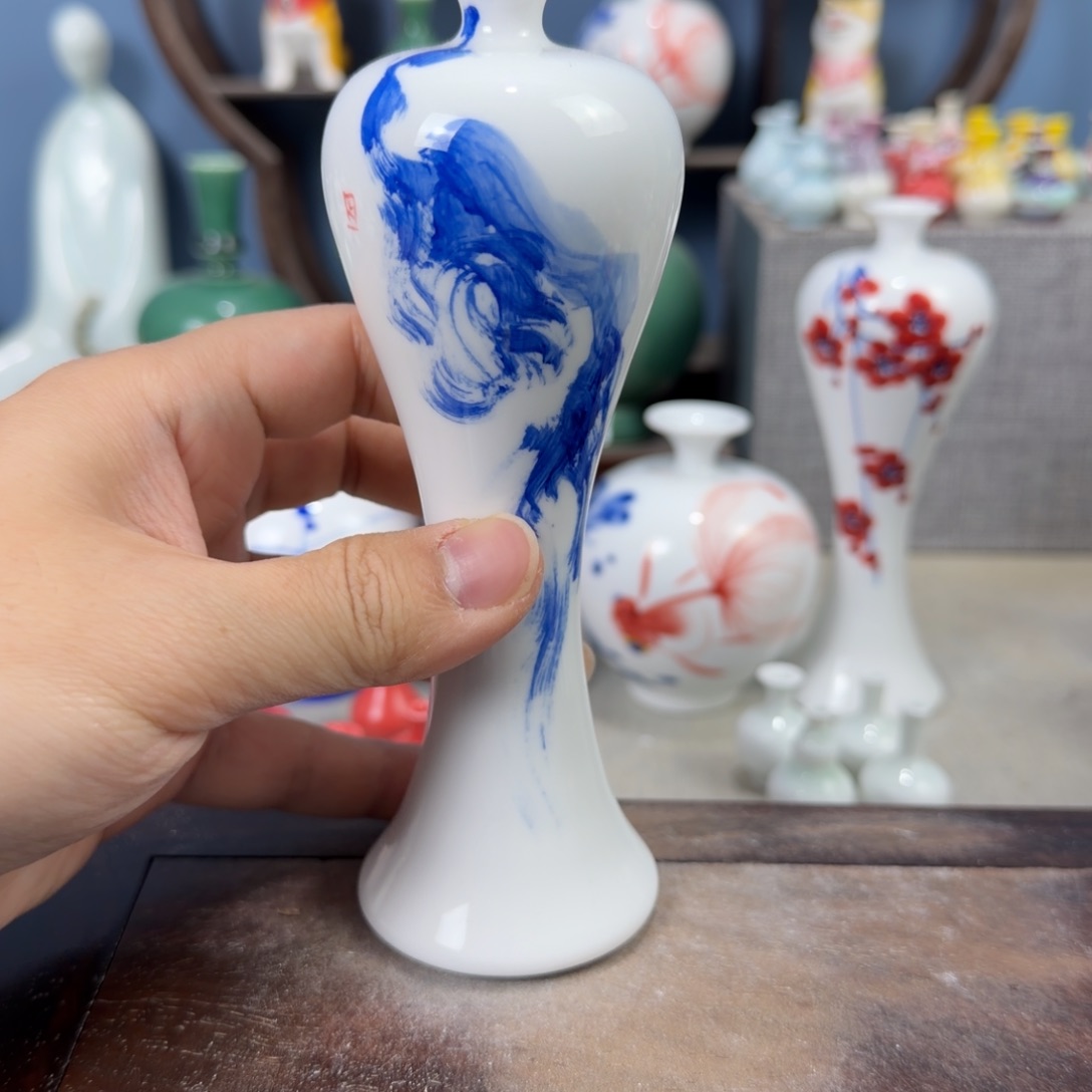 陶瓷手工小花器摆件