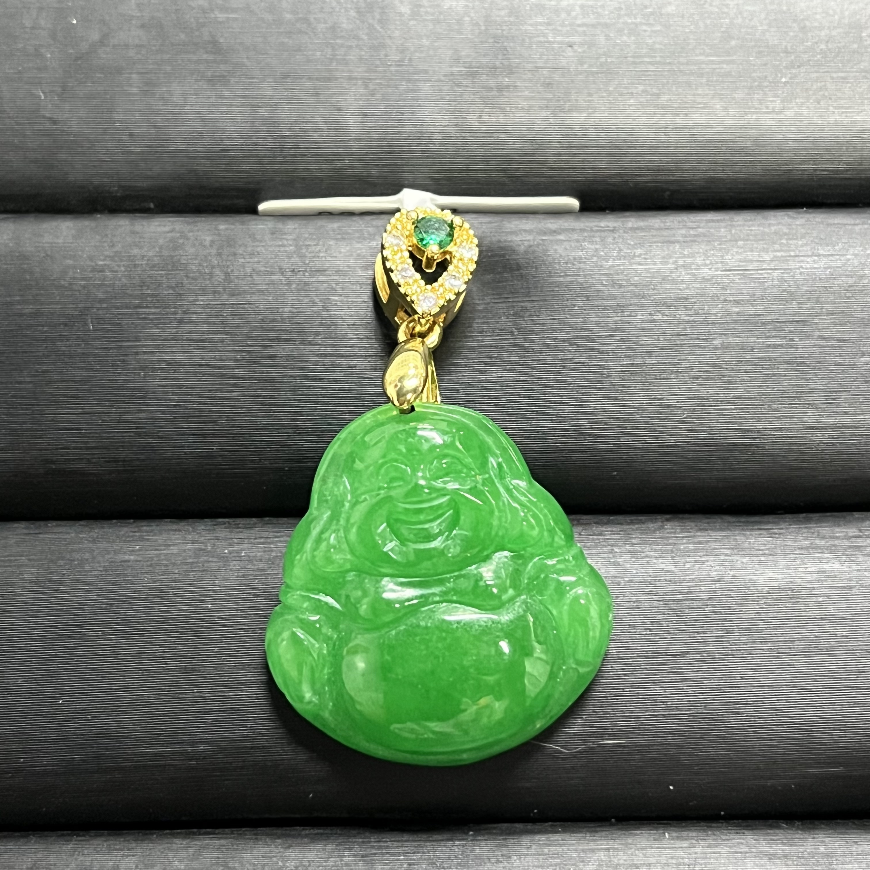 手链 绿翠色佛公吊坠饰品