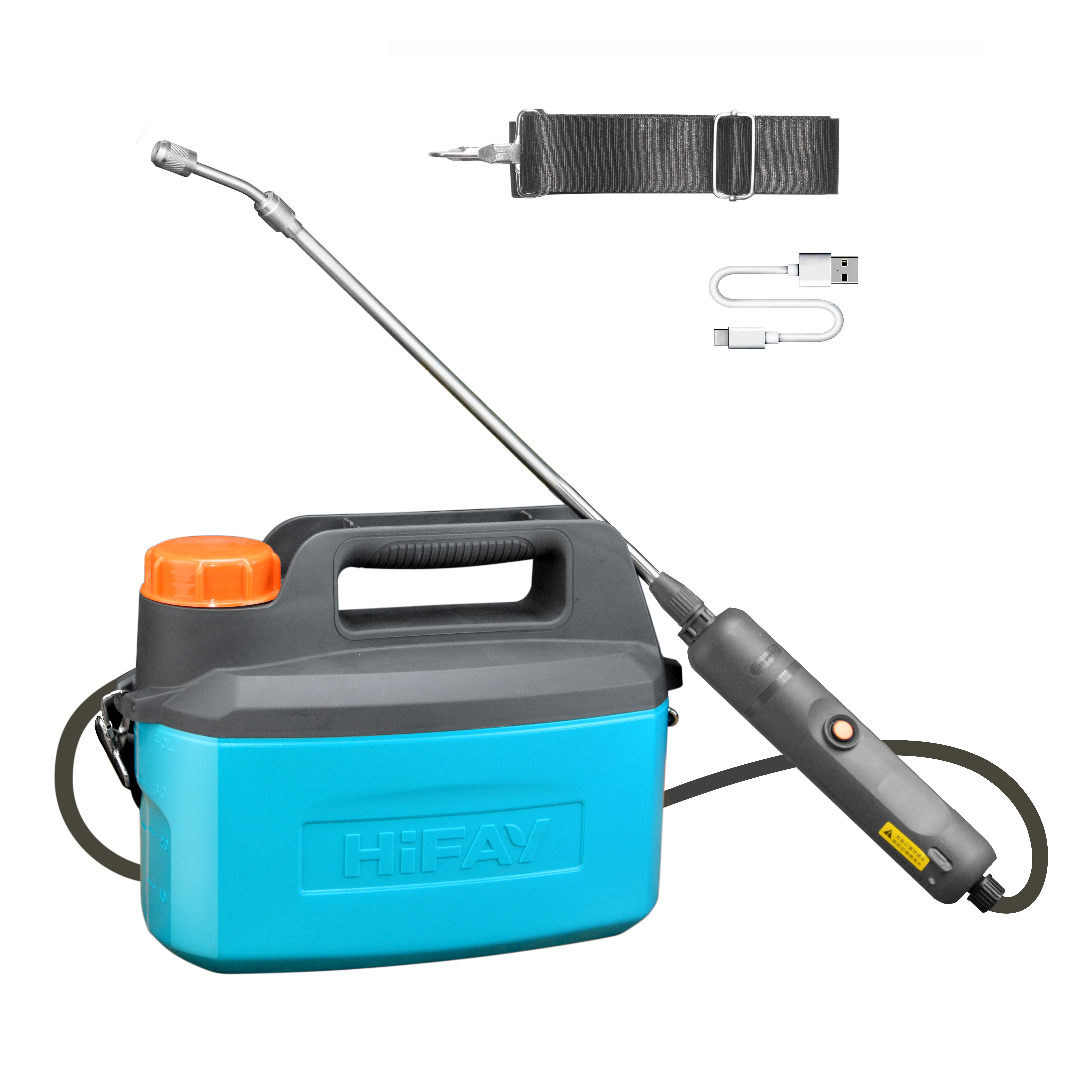 泓霏4L电动喷雾器院子浇水浇花喷药施肥大容量锂电池打药充电喷壶