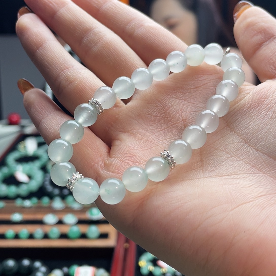 石英质玉（非洲翠）未镶嵌手串