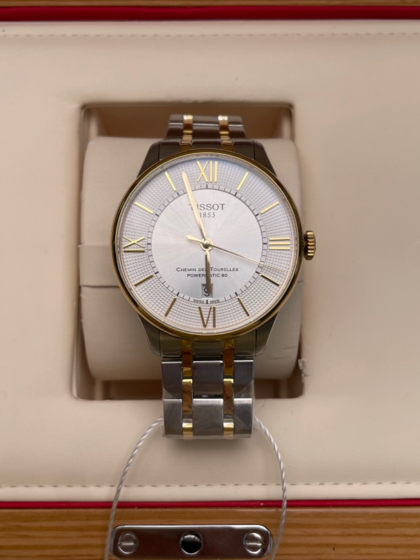 95新 Tissot/天梭 经典杜鲁尔机械男表42mm大表盘休闲设计
