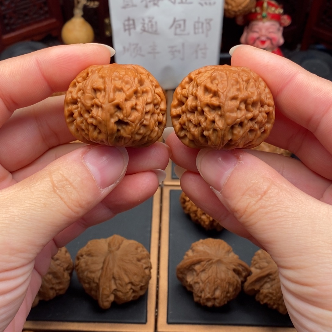 文玩核桃把件全品龙眼38边41肚
