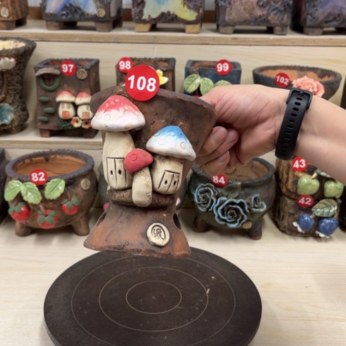 【闪购商品】紫砂花盆 108号内口9.5外高13