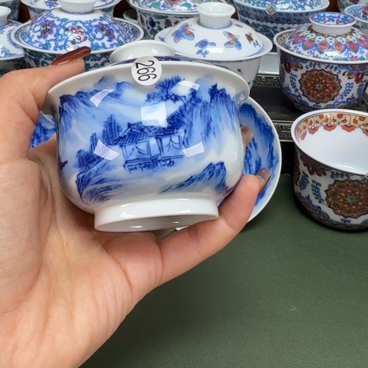 沙沙手工手绘茶具266