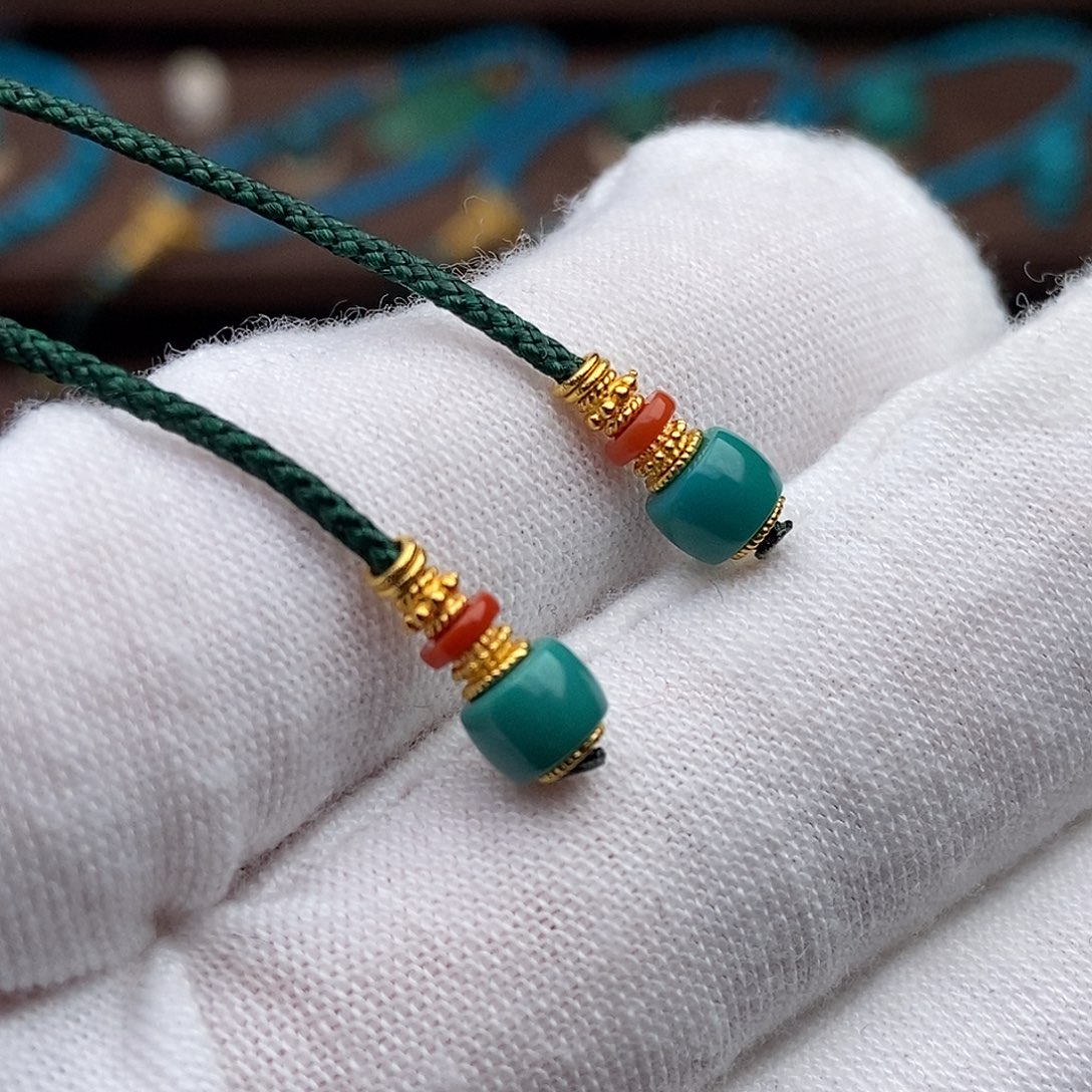 绿松石22K金镶嵌绿松石配饰