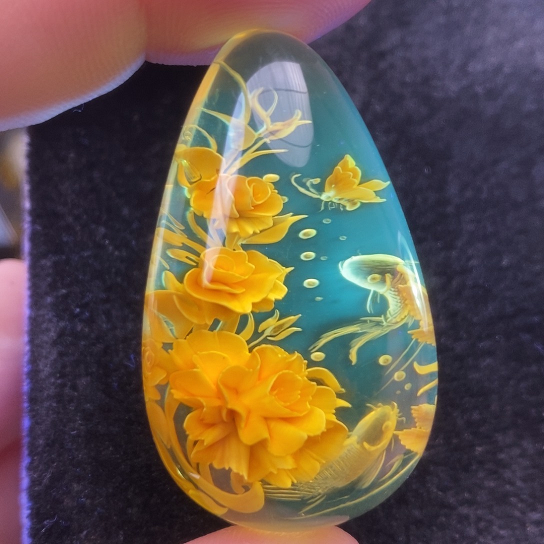 金珀未镶嵌吊坠(不含链)