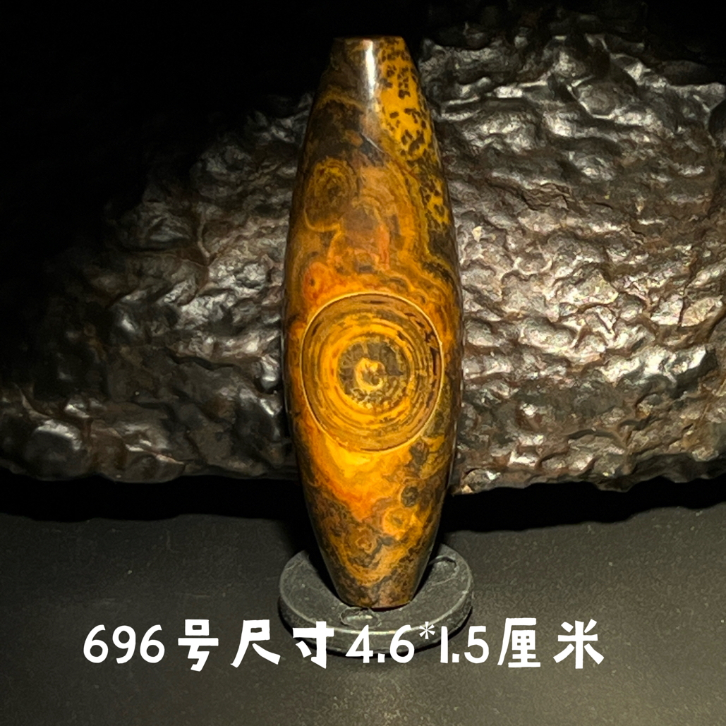 蒙天珠天然收藏级九眼石页岩钱币石眼睛石四子王旗真品696