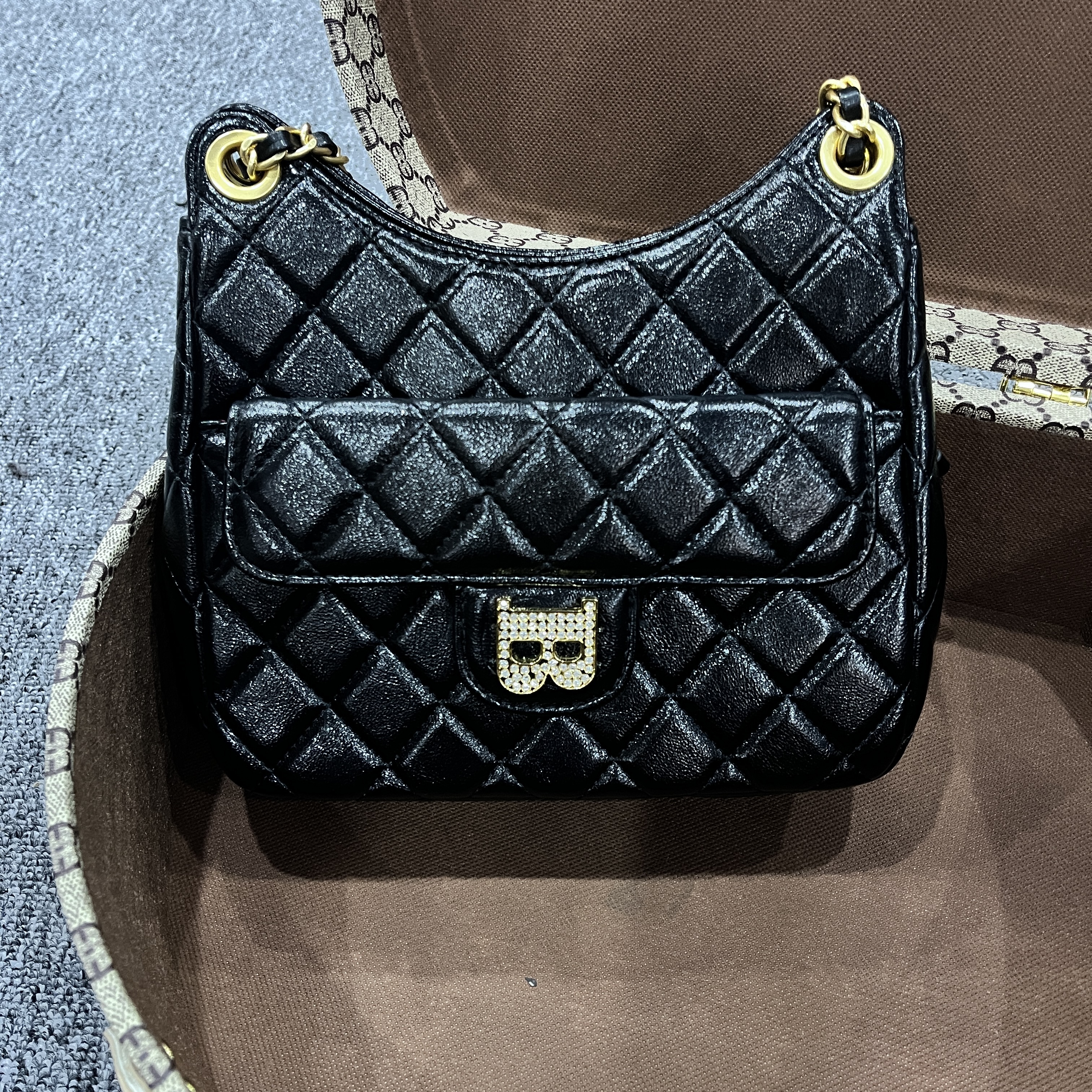 【C705】BRITNEY/布兰妮（尺寸:22*8*20CM）新款女包黑色