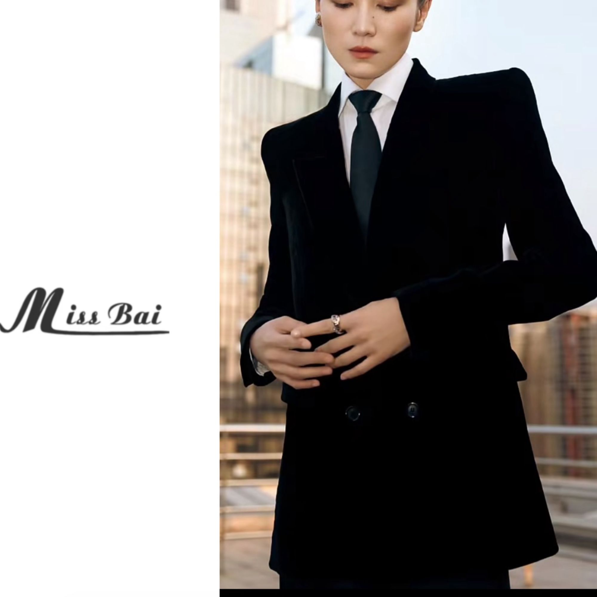 【白小姐推荐】2025年杨树林宋➕斩男又斩女廓形外套+裤子108