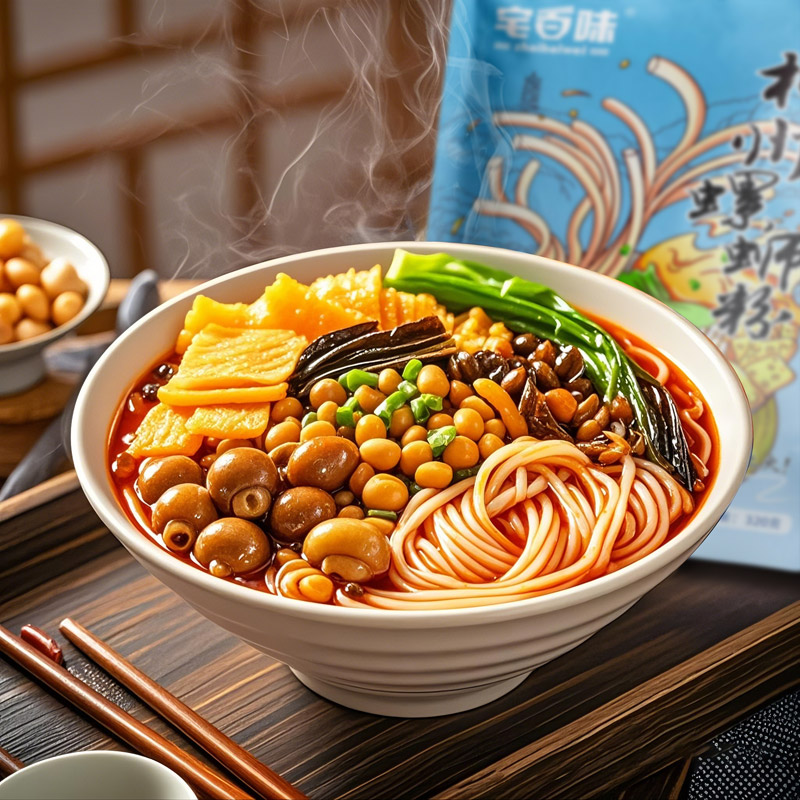 宅百味方便食品螺蛳粉320g柳州水煮型螺狮粉酸爽米粉包邮