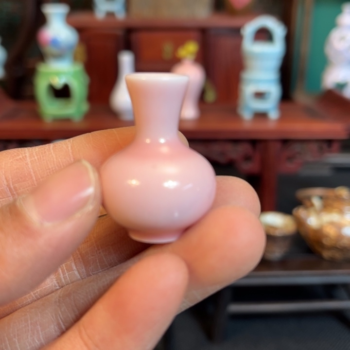 摆件微陶老王迷你花瓶