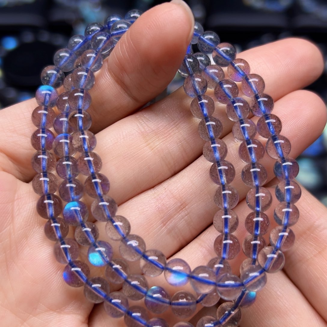 未镶嵌手链长石5.8左右