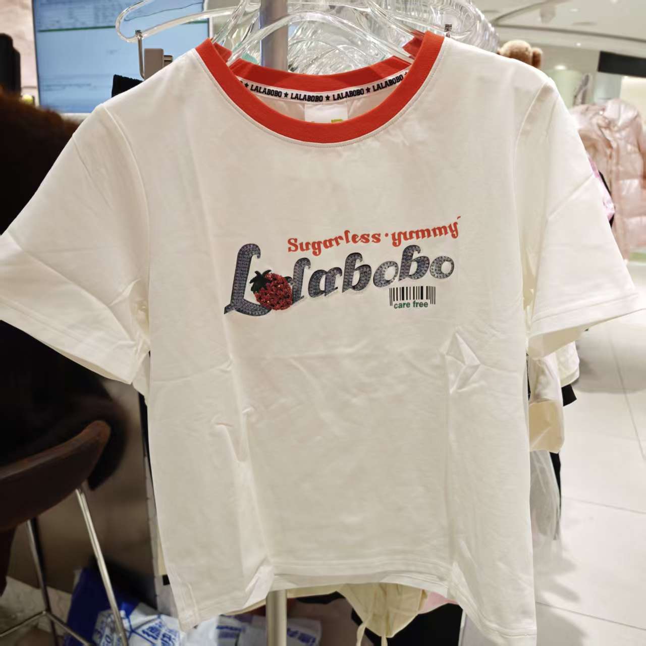 南京【微瑕不退不换】LABO字母图案短袖T恤L21E-WSDT54