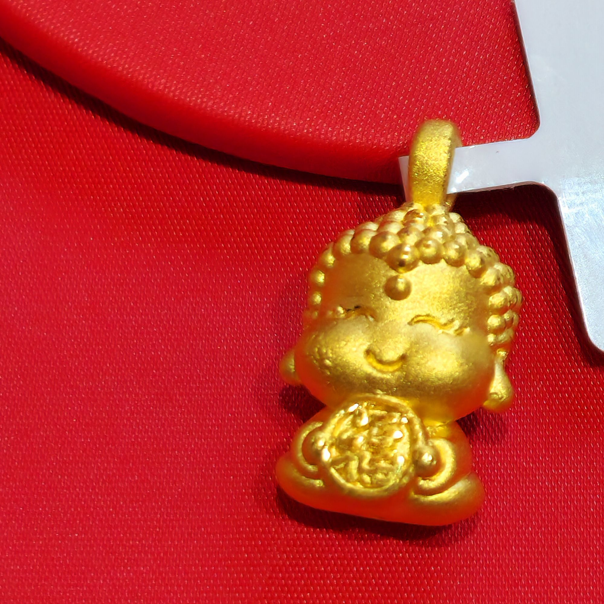 【夏夏专享】足金999饰品 佛宝宝吊坠 GP 1.36