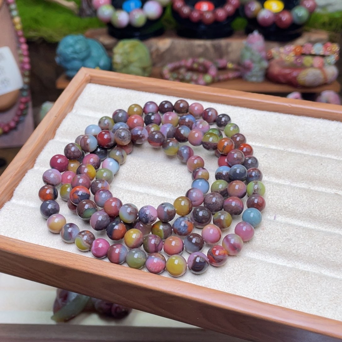 玛瑙/玉髓珠宝半成品未镶嵌儞*盐源玛瑙石包玉炫彩多圈