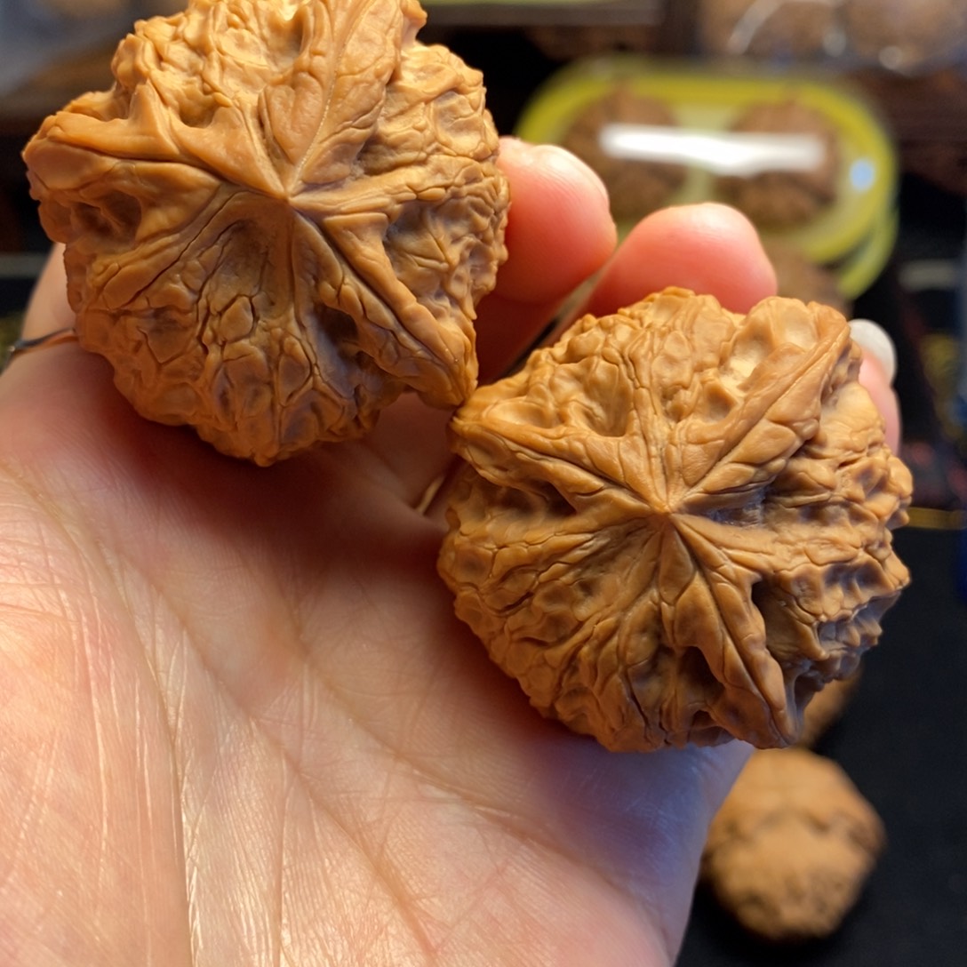 把件桃核锦鸿3棱42