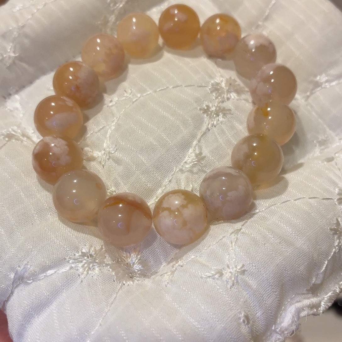 烟晶手链银S925镶嵌