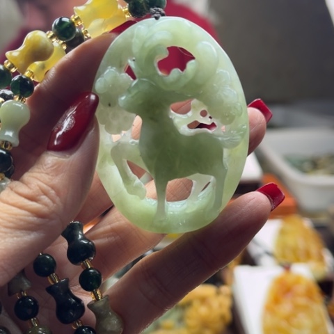 岫玉挂件未镶嵌挂件