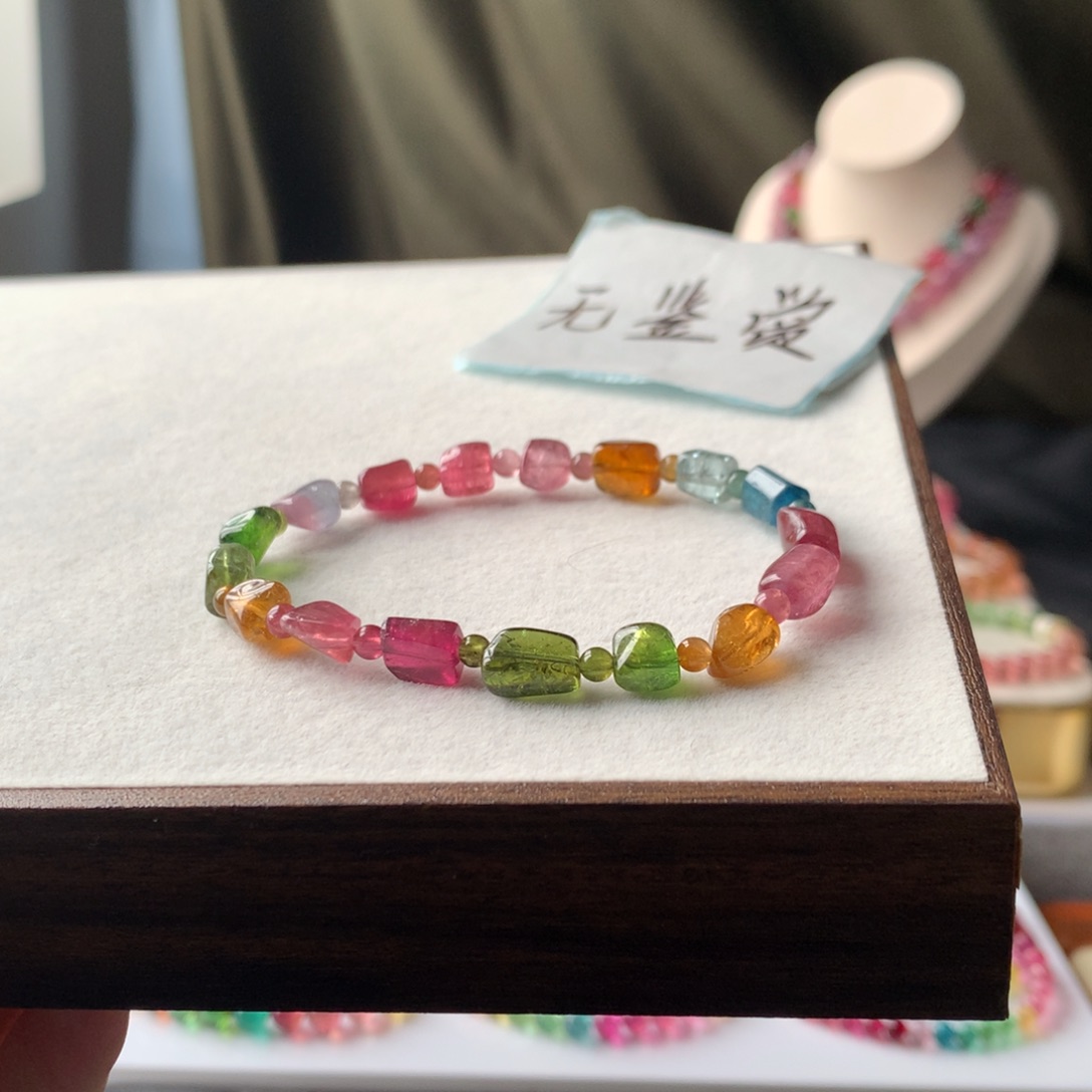 未镶嵌手链碧玺不退换