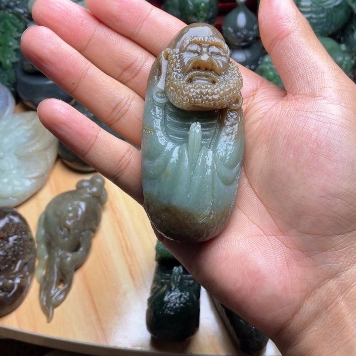 和田玉未镶嵌挂件华*