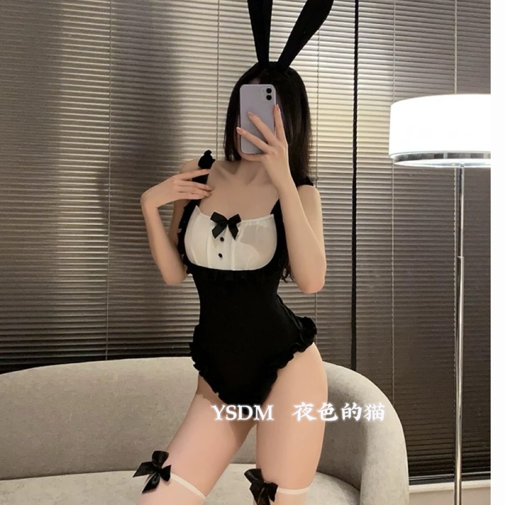 【俏皮甜心兔女郎】辣妹大码性感露背欧美连体衣