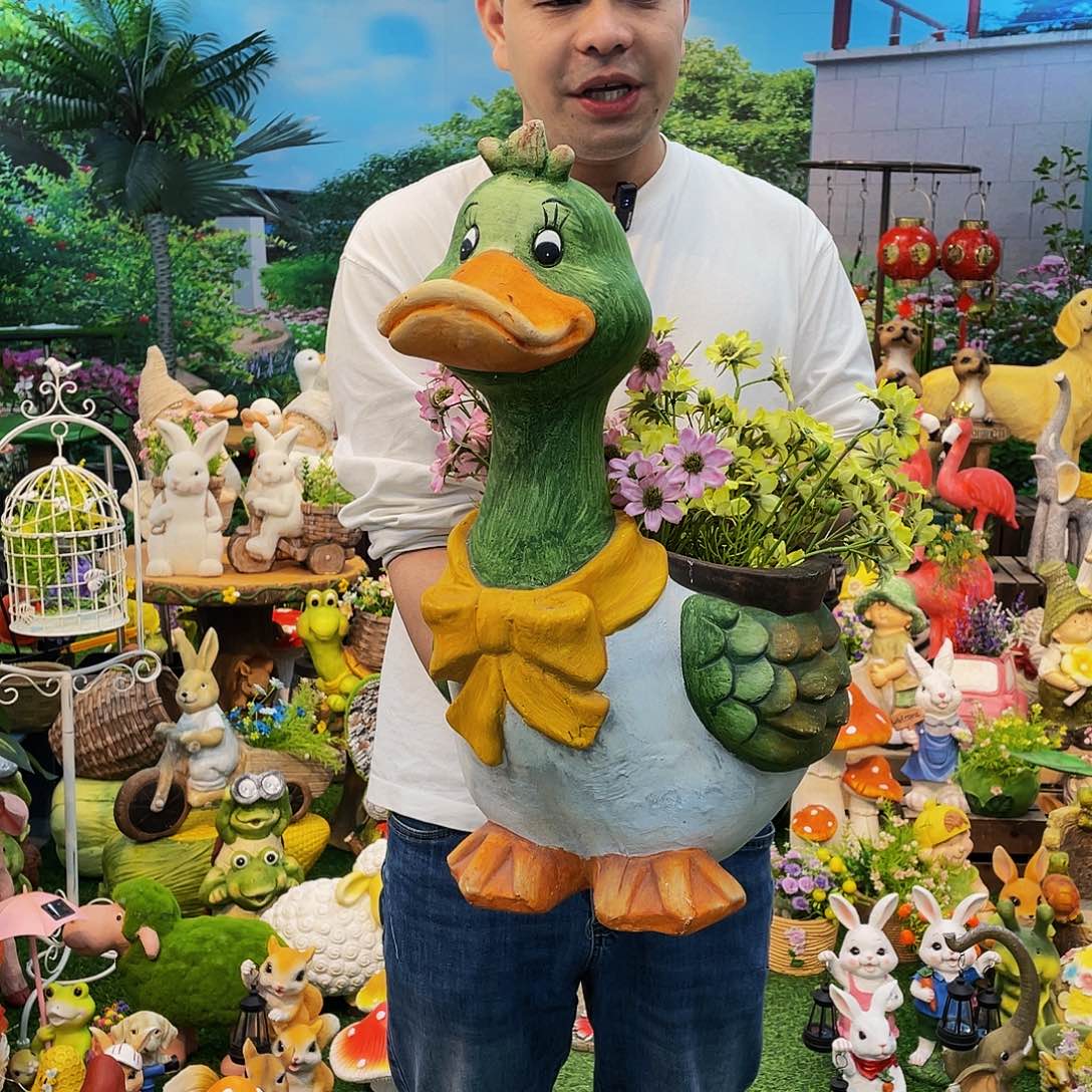 红陶花园庭院摆件