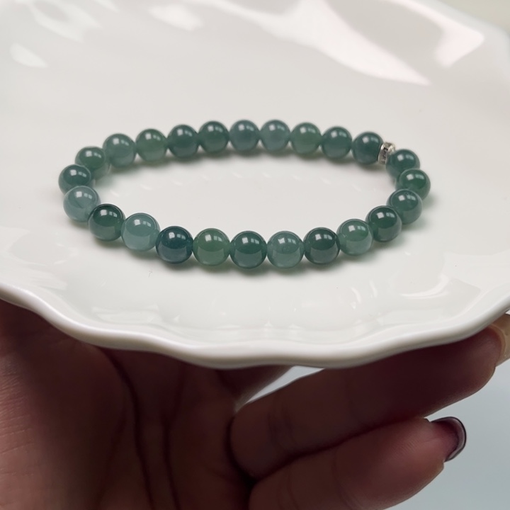 过***客翡翠未镶嵌手串翡翠