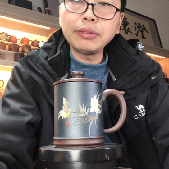 紫泥茶杯鸟语花香容量400