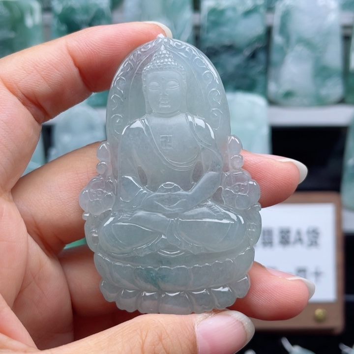 颈饰未镶嵌翡翠银**防大日