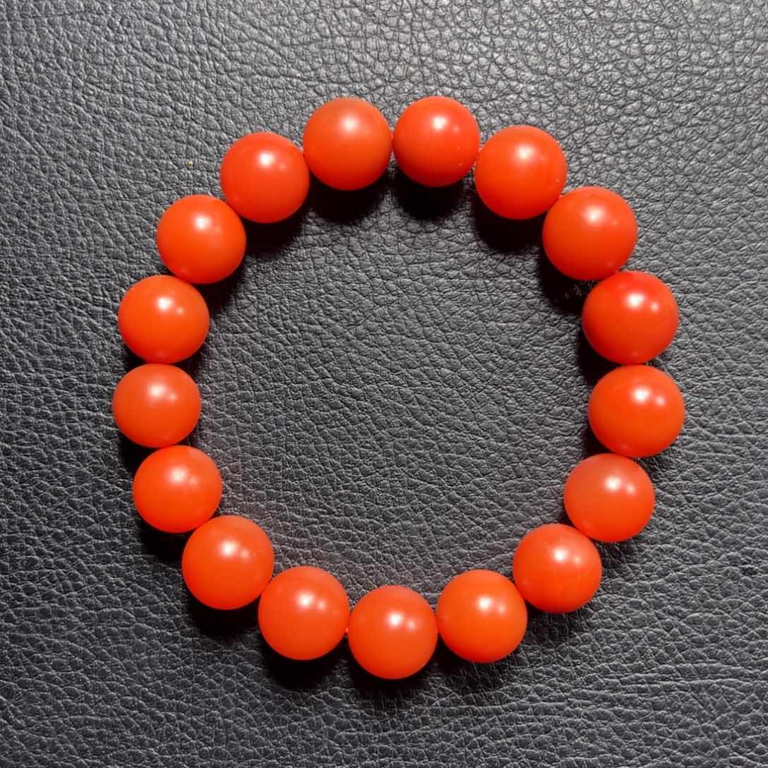 南红玛瑙12➕中洞子单圈未镶嵌