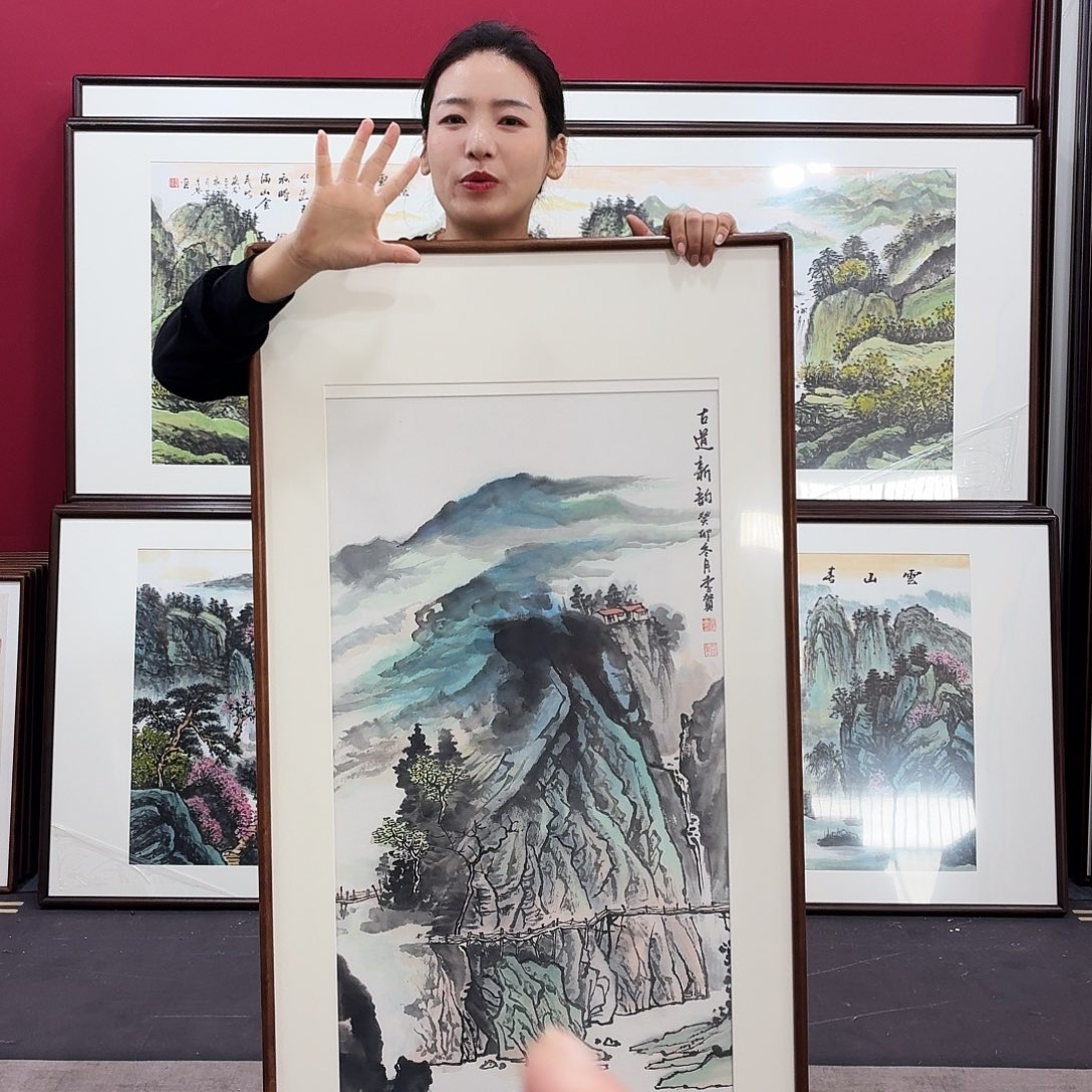 国画手绘作品120-60尺寸