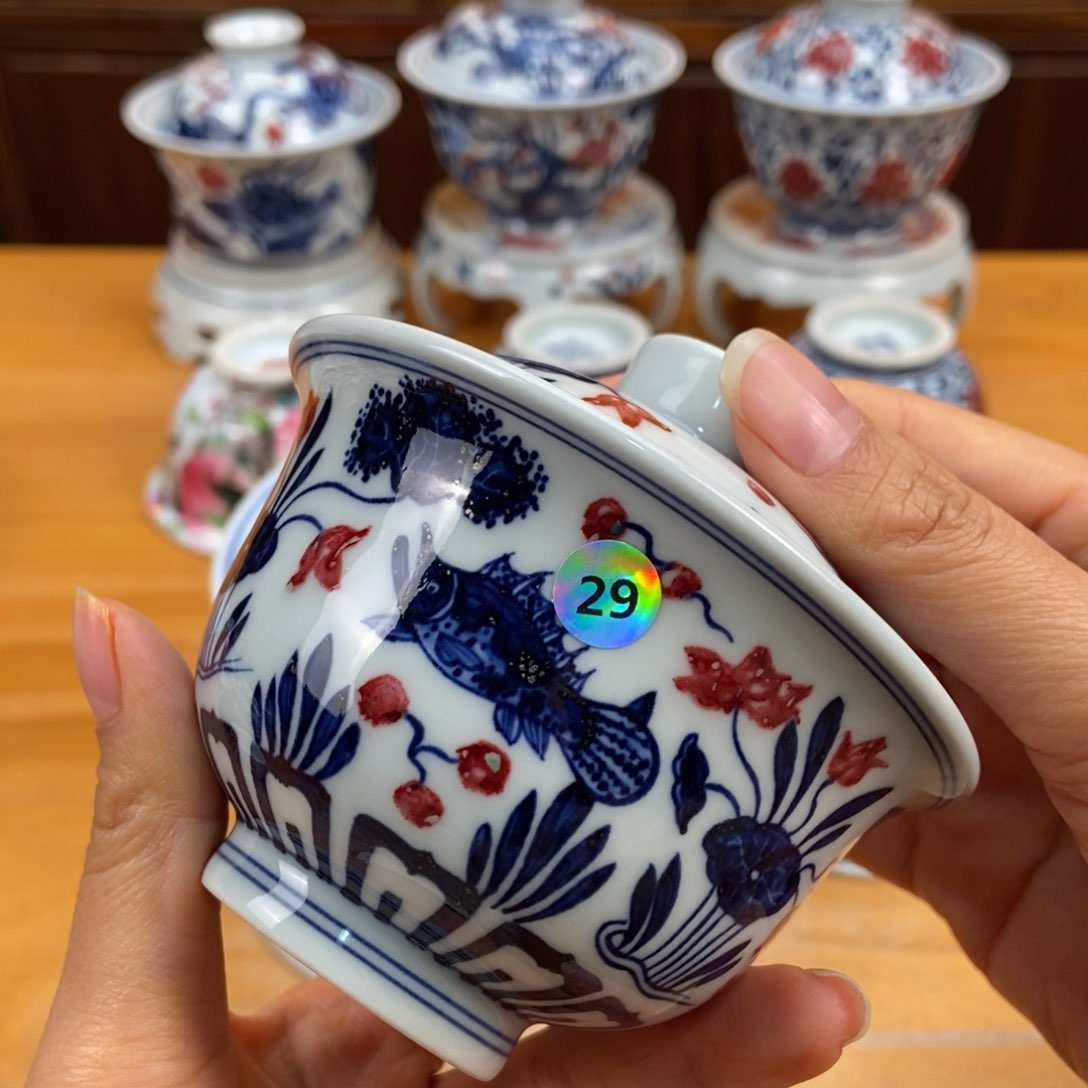 手绘现代茶具非古董