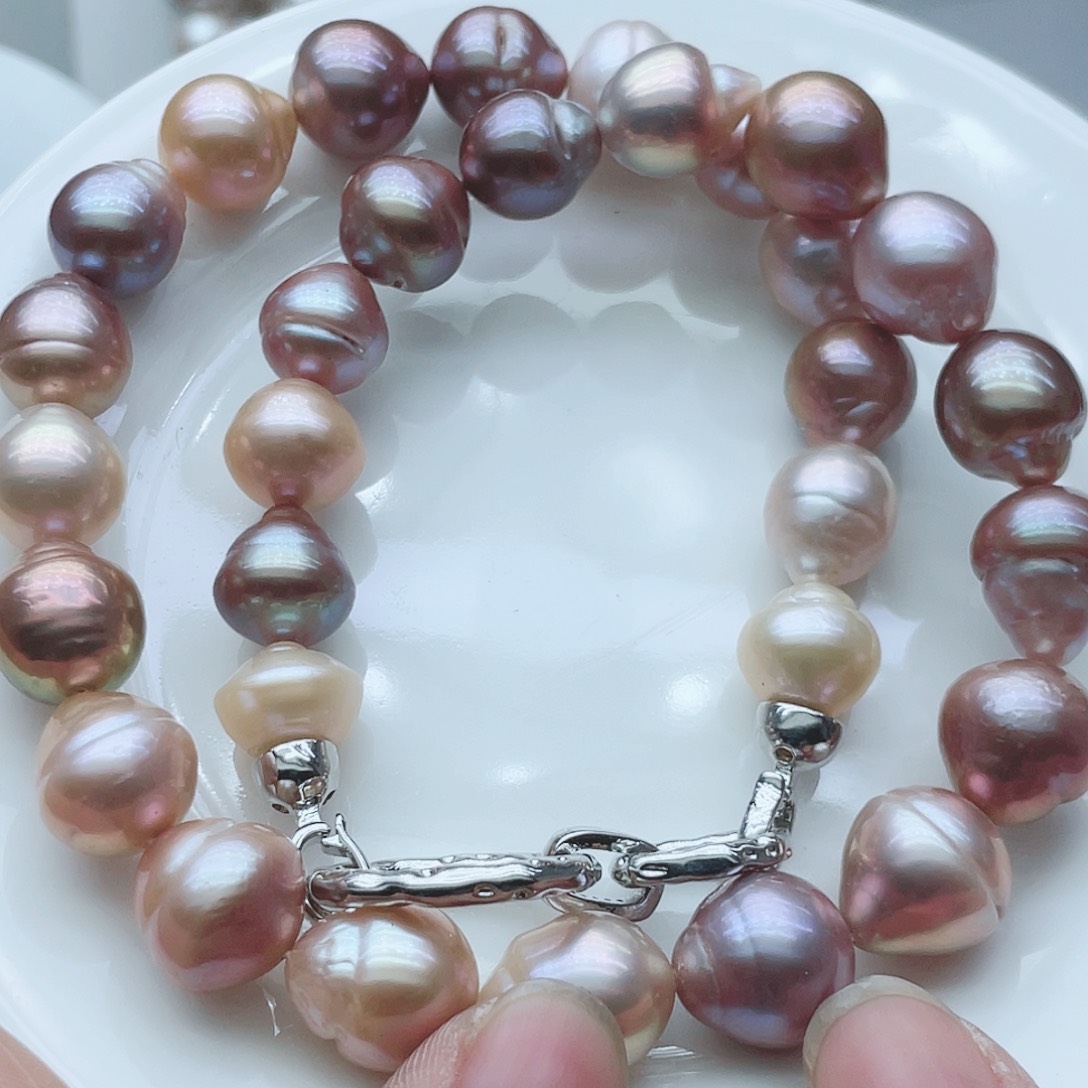 淡水珍珠颈饰钛钢